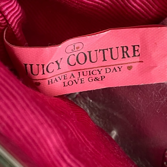 Vintage Y2K Juicy Couture Chic Silver Bow Tie Leather Clutch Wallet EUC - Picture 10 of 14